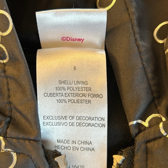 Disney Jr Minnie Girls Hooded Jacket Size 6-EUC - Picture 3 of 6